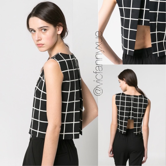 Mango Tops - Mango MNG Check top xs